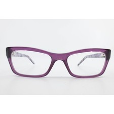 Roberto Cavalli Bacio 016V Purple Leopard Print Cat Eye Eyeglasses Frames