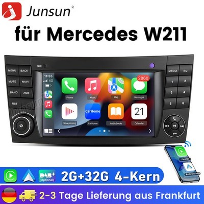 DAB+ Für Benz CLS E-Class W211 W219 Carplay Android13 Autoradio GPS Nav WIFI SWC