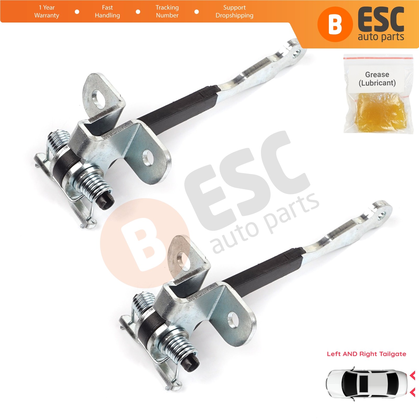 Left Right Trunk Door Hinge Stop Limiter for Fiat Doblo MK1 119 223 2001-2010