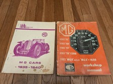 Mg 1946-63 Tc Td Tf Mga Workshop Manual Kmg1334 And Brooklands Mg Cars 1935-1940
