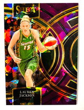 2024 Panini Select Lauren Jackson PURPLE Cracked Ice Prizm Card #/149 Storm WNBA
