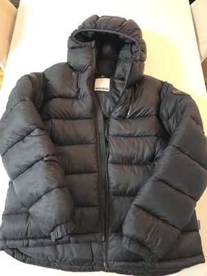 Napapijri Arnel 1 Pufferjacke Kapuze schwarz leicht warm XL Neu Ohne Etikett