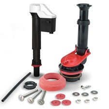 Toilet Repair Kit Universal W/ Rubber Washer Nuts Fill Valve Clip & Flapper NEW