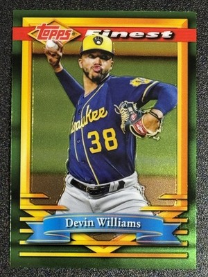 2021 Topps Finest Flashbacks #79 Devin Williams Base Card Milwaukee Brewers