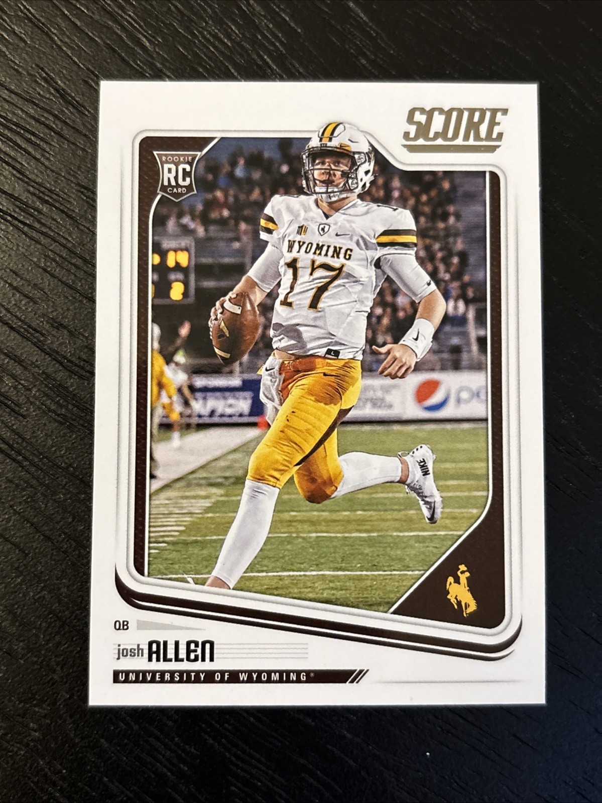 Panini 2018 Score Josh Allen Rookie Base #350 Wyoming Cowboys