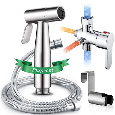 #ad Handheld Bidet Sprayer for Toilet Attachment for Warm Water Hot and Cold Mixing $48.43