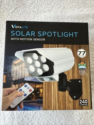 VIstaLite Solar Spotlight With Motion Sensor Super Bright And LED - Image 1 of 4