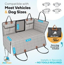 APetsPlanet Backseat Extender for Dogs, Grey ...