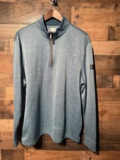 NEW- Greg Norman Men's Half Zip Pullover Sweatshirt Performance Size XL Teal