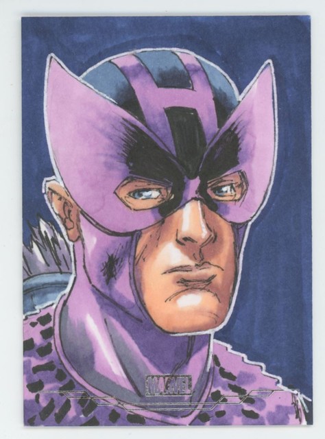 2025 Marvel Sketchkarte Hawkeye Adam Fields