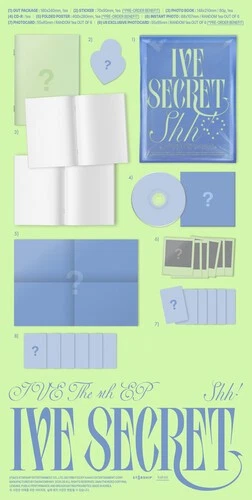 Ive - Ive Secret (Shh Ver.) Ive The 4th EP [Used Very Good CD] Photo Book, Photo - Image 2 of 2