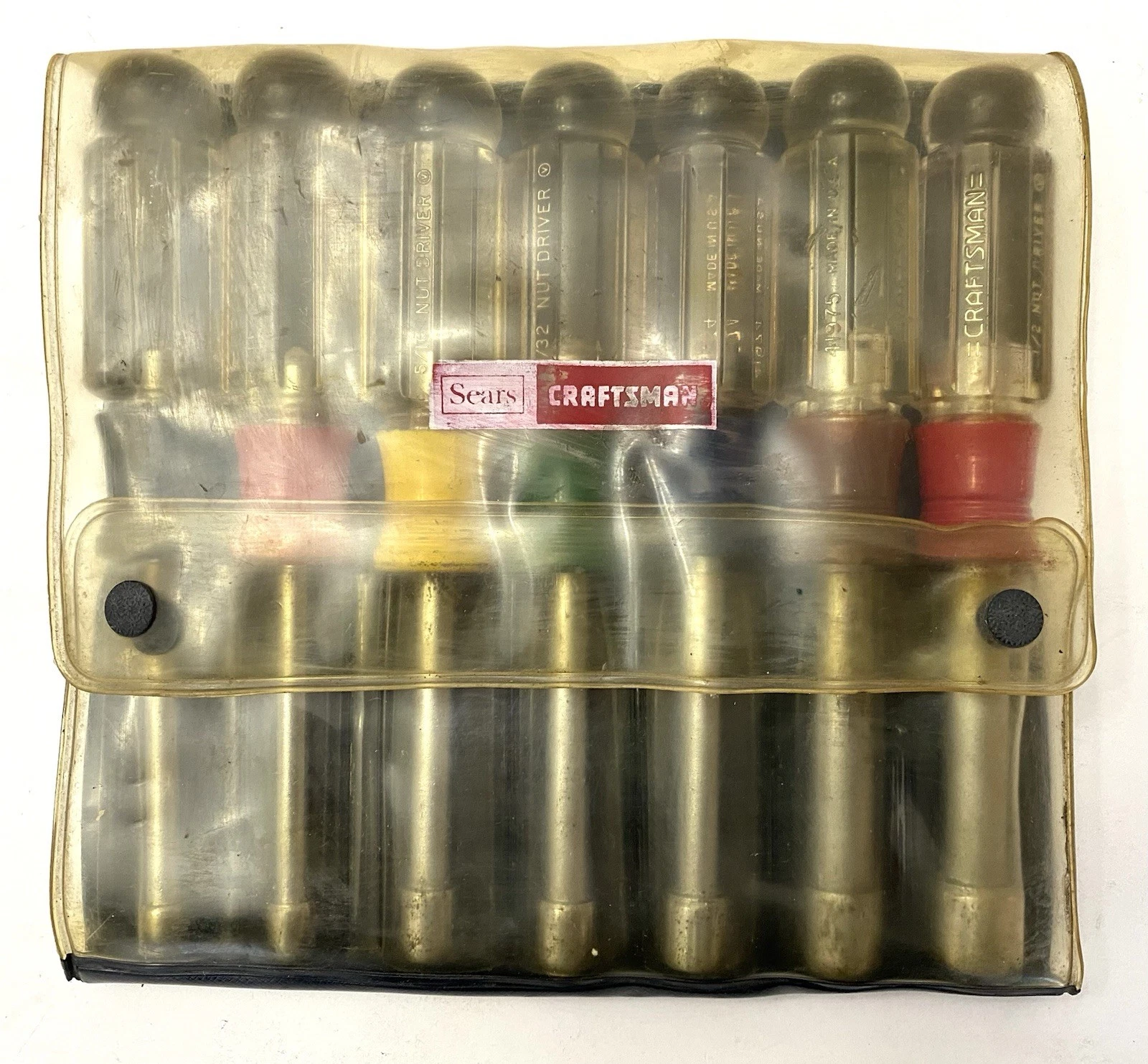 CRAFTSMAN 9-4196 Ⓥ 7 Piece Hollow-Shank Nut Driver Set 3/16" to 1/2" USA Vintage