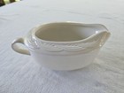 Pfaltzgraff Gravy Sauce Boat Acadia White / Off White Woven Pattern Stoneware — photo 1