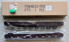 BRAND NEW 2-PIECE WOODEN 8 POOL CUE BILLIARDS WALL MOUNT RACK HOLDER MAHOGANY