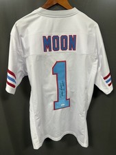 Warren Moon HOF Signed Houston Oilers Football Jersey AUTO JSA Sz XL