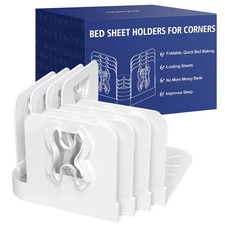 Bed Sheet Holders Lock for Corners - Lock Sheet Mattress Holder Corner Keep F...
