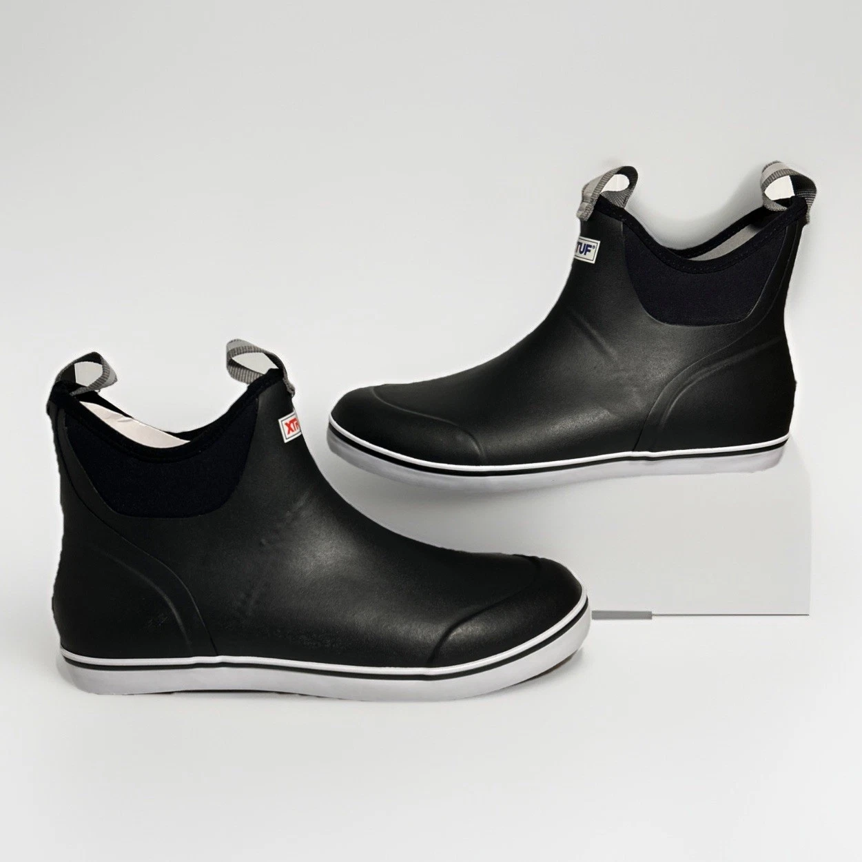 Men's XTRATUF Ankle Deck Boot in Black Size 13