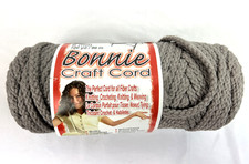 BONNIE Craft Cord Smoke Gray 6 MM 100 Yards Colorfast Heat Fusible Super Bulky