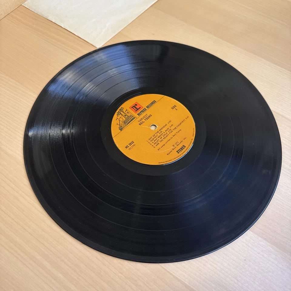 1970s Neil Young Harvest Vintage Vinyl LP Record US Pressing! Reprise - Image 2 of 4