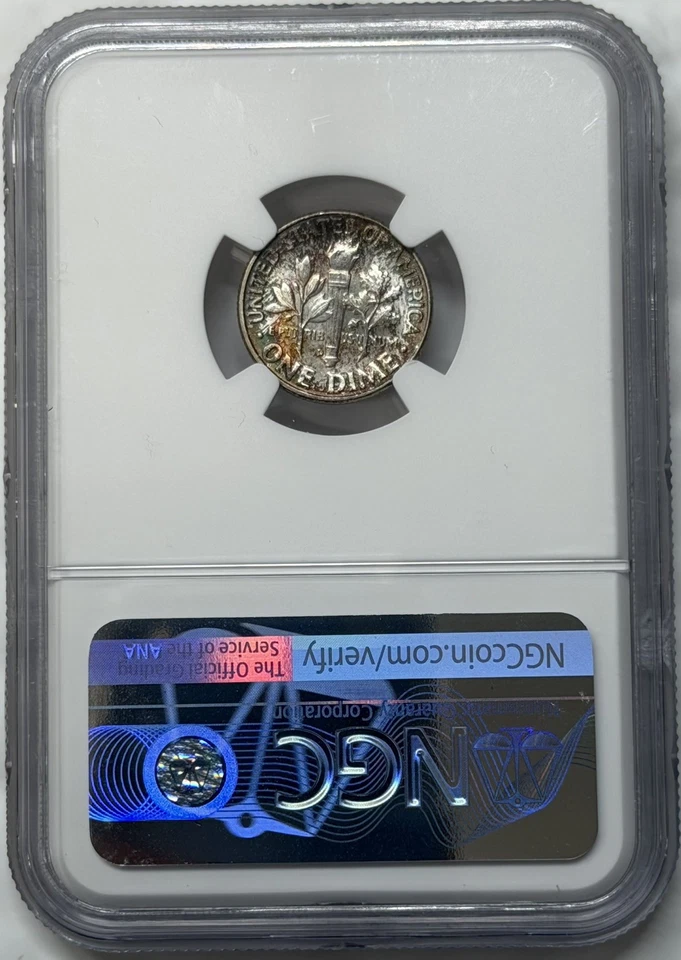 1958 D Roosevelt Dime NGC MS67+ Toner 10c  - Image 3 of 3