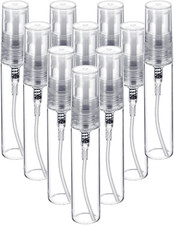 5Ml Perfume Bottle Glass, 10 Pack Mini Spray Bottle Empty Fine Mist Refillable