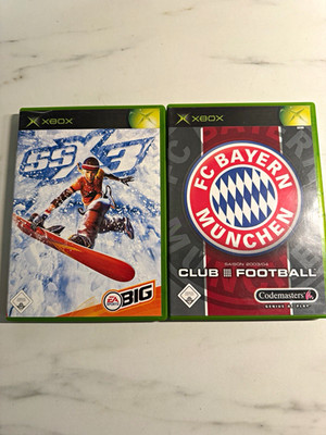Microsoft Xbox Spiele-Set: SSX 3 + FC Bayern München Club Football PAL 2003/04