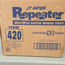 JT Eaton Repeater Multiple Catch Mouse Trap 420 Indoor for Mice Case of 12