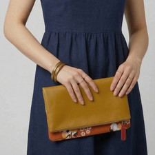 Rachel Pally Reversible Floral Print Clutch Purse Zahara Brand New MSRP 60