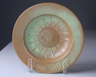Vintage Frankoma Pottery Prairie Green Sun Valley Idaho 488 Dish