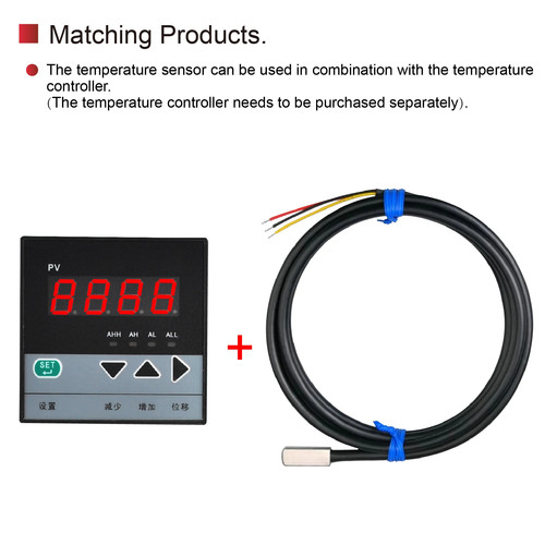 Temperature Sensor Waterproof Adhesive Flat Surface Probe RVVP Cable DS18B2 - Picture 6 of 40