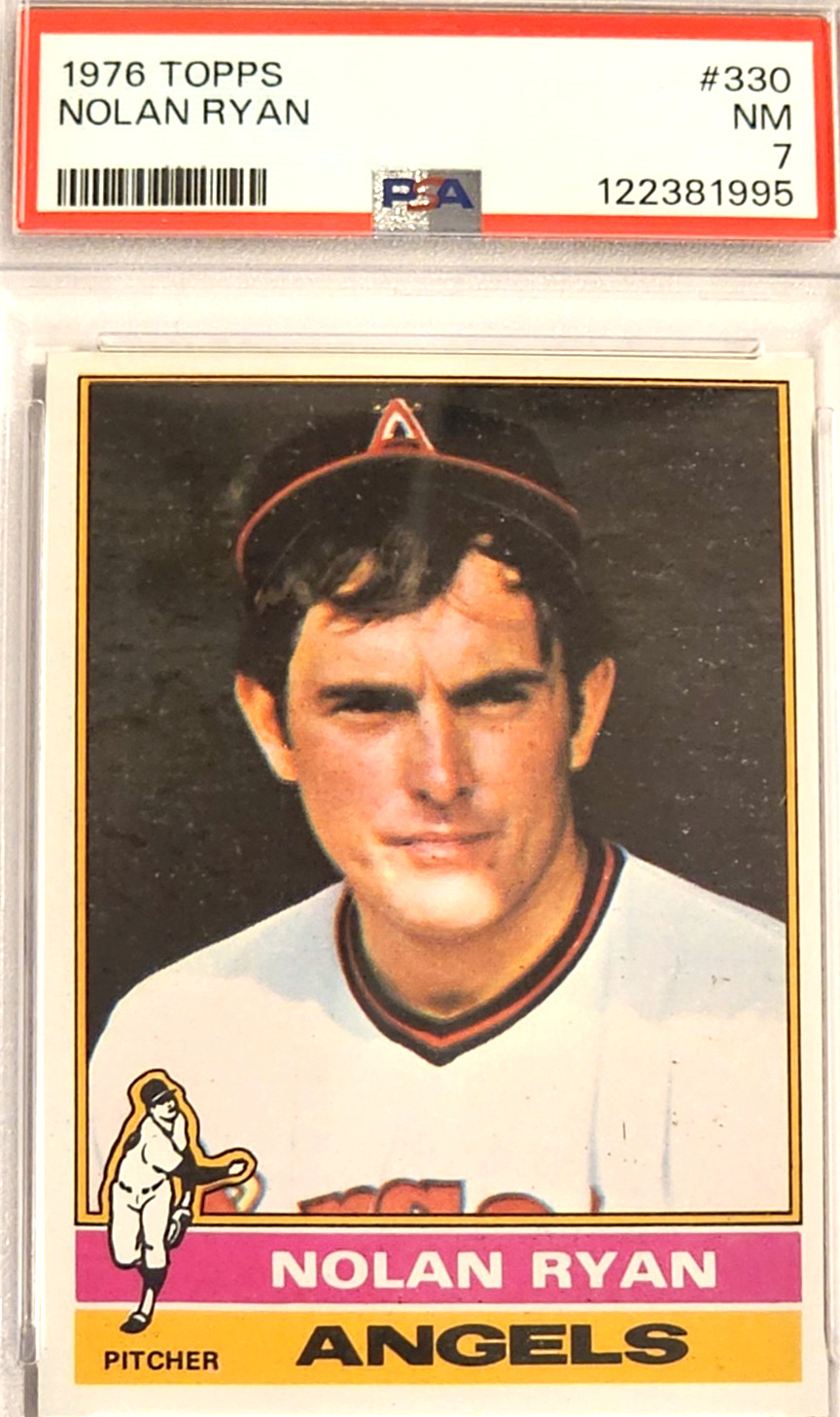 1976 TOPPS #330 NOLAN RYAN PSA 7 NM HOF