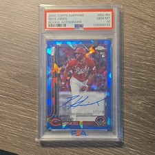 Topps 2025 Chrome Sapphire Rece Hinds Rookie Autograph #RA-RH PSA 10 177/199