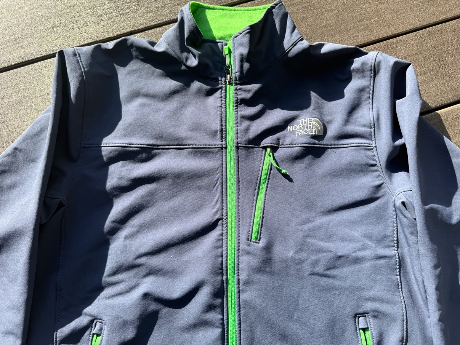 North Face LARGE Apex Bionic Soft Shell Full Zip … - image 4