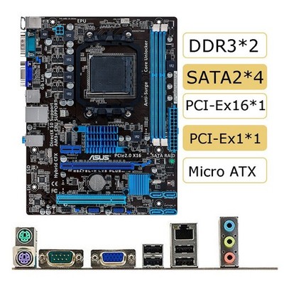 For   M5A78L-M LX3 PLUS Socket AM3+ DDR3 VGA+COM PCI-E 2.0 Motherboard #yi