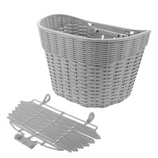 Rear Bike Basket - Plastic Bicycle Rear Cargo Basket for Groceries and Outdoor