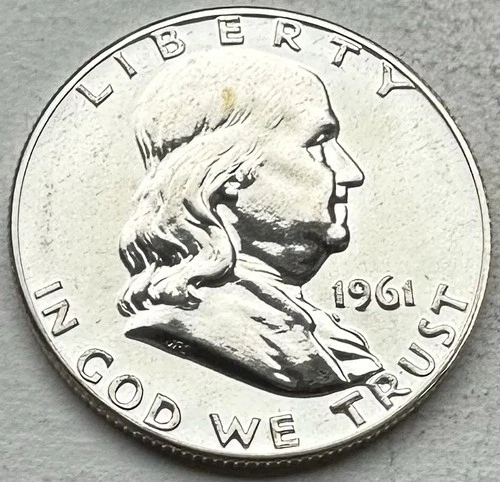 1961 Proof Franklin Half Dollar 90% Silver-INV#8511