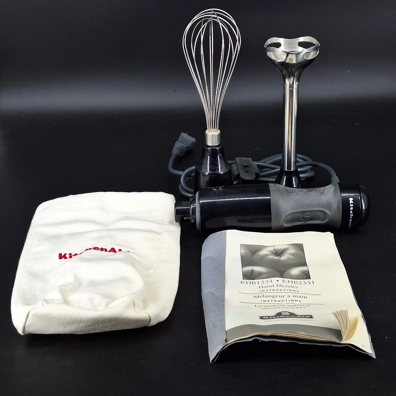 KitchenAid Immersion 3 Speed Hand Blender KHB23510B Black Works
Opens in a new window or tab