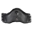 Shires Velociti LUSSO Dressage SupaFleece Girth, Black / Havana, 18" - 30"