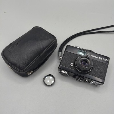 Rollei 35 LED 35mm Film Camera w/40mm f3.5 Triotar Lens untested