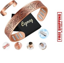 Copper Magnetic Bracelet for Men 5000 Gauss Magnets Pure Copper