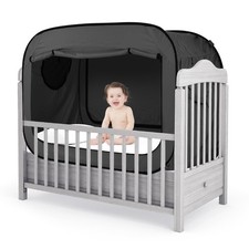 Poray Pop Up Baby Bed Tent Privacy Tent for Sleeping with 2 Zipper Doors,Brea...