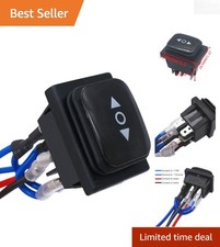 Waterproof Momentary Polarity Reverse Switch - 3-Position AC/DC Motor Control