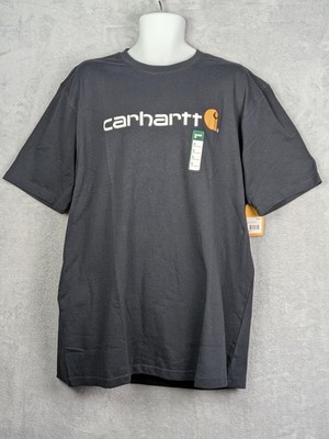 Carhartt Relaxed Fit Heavyweight Logo Graphic T-Shirt Herren XL Schwarz Neu mit Etikett