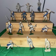 Vintage Marx Blue and Gray Civil War 1st Series lot of 14 some painted