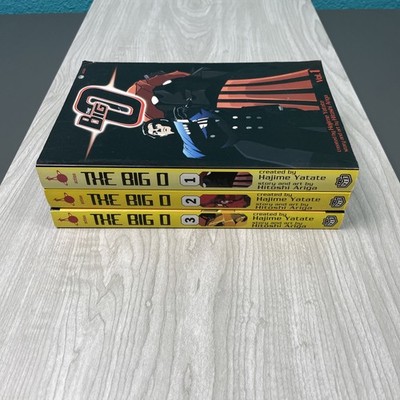 The Big O Vol 1-3 English Manga OOP Volume Lot Hajime Yatate Hitoshi Ariga