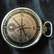 Vintage Jeweled USSR Molnia Soviet Era Mechanical Pocket (Works)