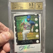 Topps Finest Autograph Serial Numbered Alex Rodriguez A-Rod Moments FAM38 /13