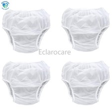 4Pack TPU Diaper Cover Unisex Incontinence Pants Waterproof Frosted Reusable