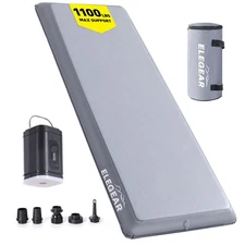 FiberAir Camping Sleeping Pad, 4’’ Ultra-Thick & 1100lb Ultra-Support Camping...