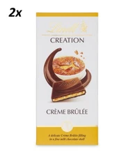 2 x Lindt CREATION Creme Brulee Milk Chocolate Bar 150 g (5.29 oz)
